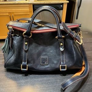 Dooney & Bourke Florentine Large Navy Satchel